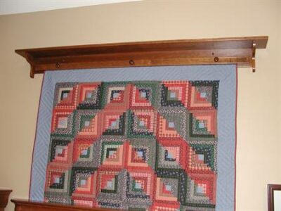 Quilt racks with shelves / Quilt Shelf