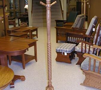 Coat Tree, Spiral Post