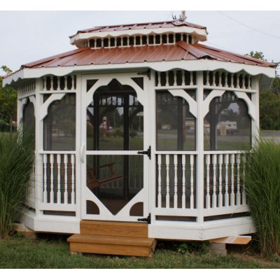 8x12 Gazebo with Tin Roof