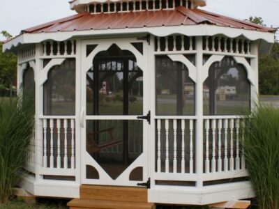 8x12 Gazebo with Tin Roof
