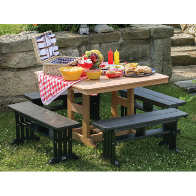 Garden Classic Poly Outdoor Dining Bench