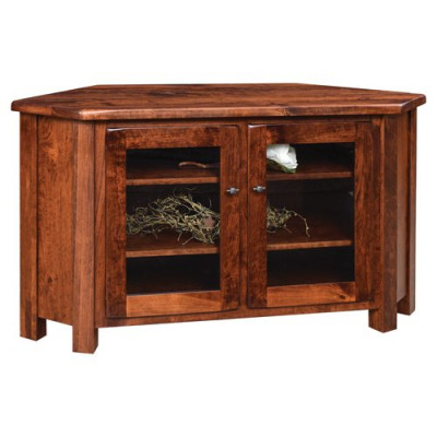 Barn Floor Corner TV Stand