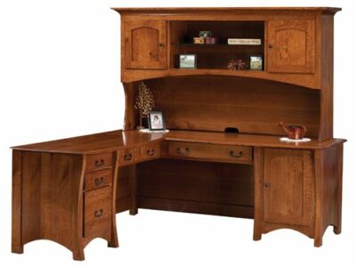 MTR-7275-LH Master l desk with hutch