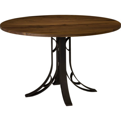 Lacy Single Pedestal Table with 901 Steel Base