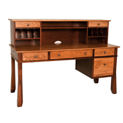 Craftsman C-701D Computer Desk & C-711H Hutch