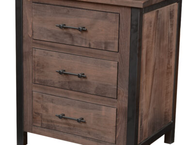 Structura Rustic Three Drawer Night Stand