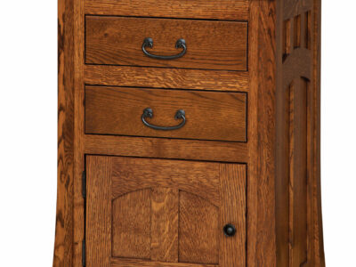 Bridgeport Mission 2 drawer 1 door night stand
