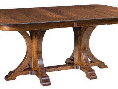 Granite Double pedestal table