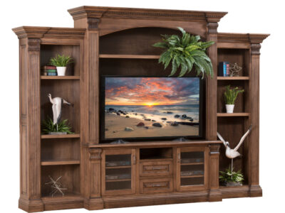Montereau Entertainment Center With Side Bookcases