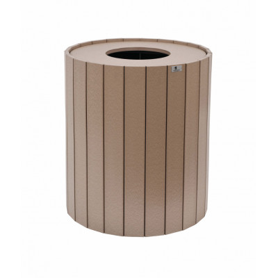 Poly Outdoor Round Trash