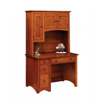 Modern Shaker Student Desk with Hutch