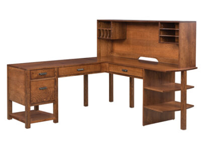 Wakefield W-600D L-Desk & W-613H Hutch