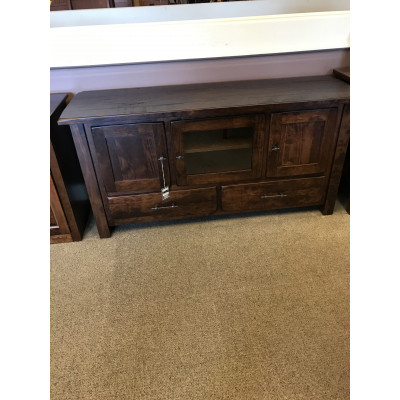 Barn Floor 60" tv Stand in  Rustic Cherry