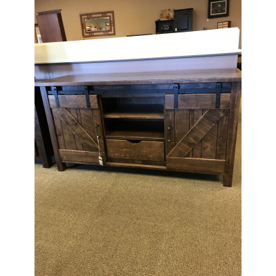Houston 60" Rough Sawn Brown maple TV Stand