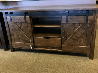 Houston 60" Rough Sawn Brown maple TV Stand