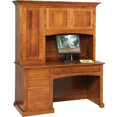 Vintage GO-3270 Computer Desk with Hutch