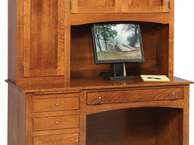 Vintage GO-3270 Computer Desk with Hutch