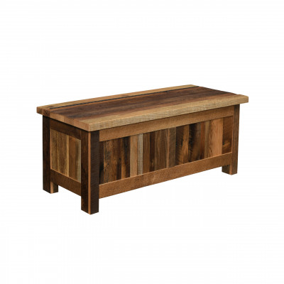 Barnwood farmhouse blanket chest