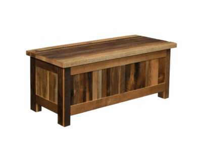 Barnwood farmhouse blanket chest