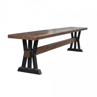Boston Barn Wood Straight Dining Bench