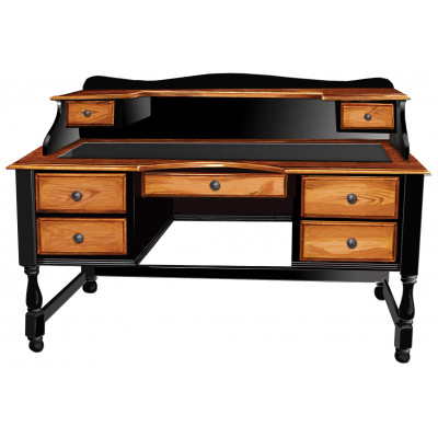 2060 Timber-side Writing Desk with Cubby Top