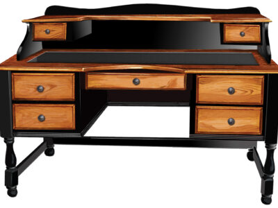 2060 Timber-side Writing Desk with Cubby Top