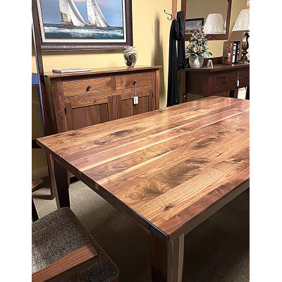 40" x 70" Natural Walnut Harvest Table