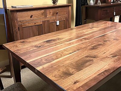40" x 70" Natural Walnut Harvest Table