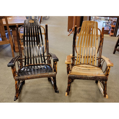 Rustic Jumbo Flat Arm Rocker