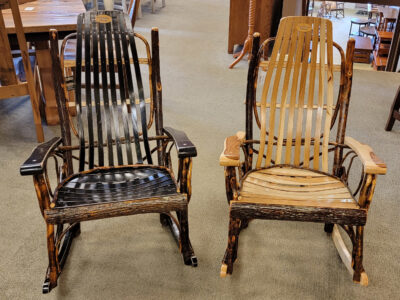 Rustic Jumbo Flat Arm Rocker