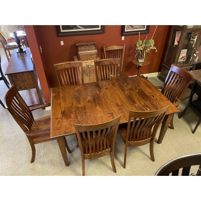 Harvest Table, Rustic Cherry, Solid Top