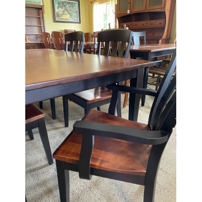 Curly Maple Harvest Dining Set • Two-Tone