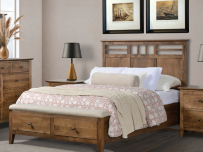 Otto Panel Bed with Footboard Storage Bench