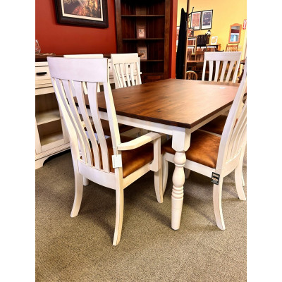 Turned Leg Harvest Table